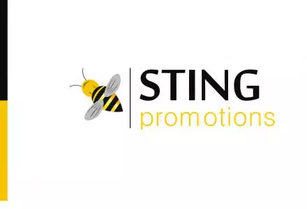 работы дизайнера Christian Habib логотип фирмы "Sting Promotions"